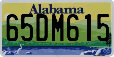 AL license plate 65DM615