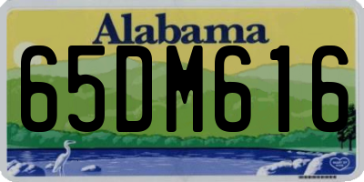 AL license plate 65DM616