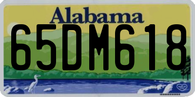 AL license plate 65DM618