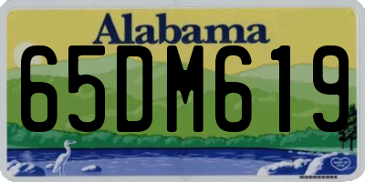 AL license plate 65DM619