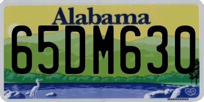 AL license plate 65DM630