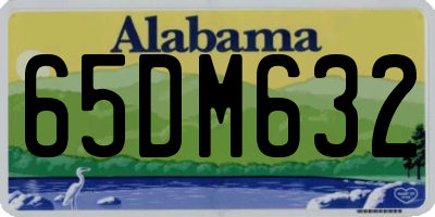 AL license plate 65DM632