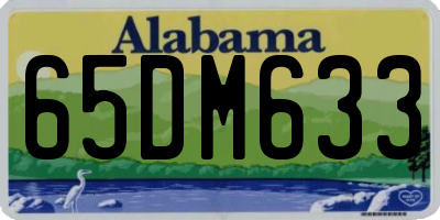 AL license plate 65DM633