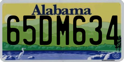 AL license plate 65DM634