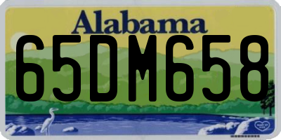 AL license plate 65DM658