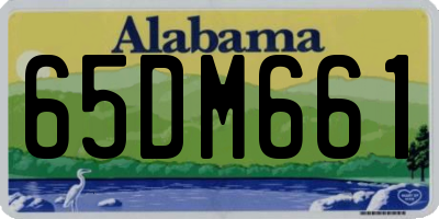 AL license plate 65DM661