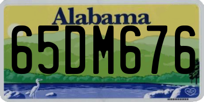 AL license plate 65DM676