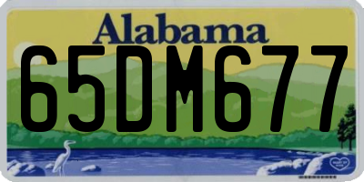 AL license plate 65DM677