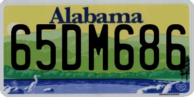AL license plate 65DM686