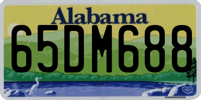 AL license plate 65DM688