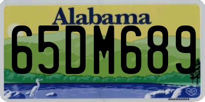AL license plate 65DM689