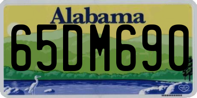 AL license plate 65DM690