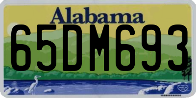 AL license plate 65DM693