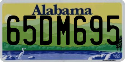 AL license plate 65DM695