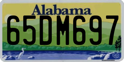 AL license plate 65DM697
