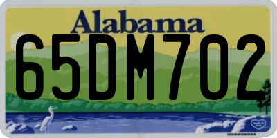 AL license plate 65DM702