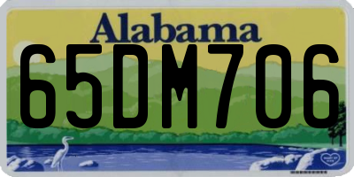 AL license plate 65DM706