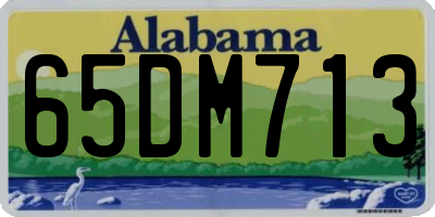 AL license plate 65DM713