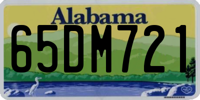 AL license plate 65DM721
