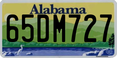 AL license plate 65DM727