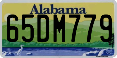 AL license plate 65DM779