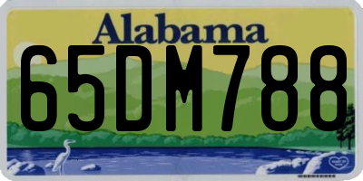 AL license plate 65DM788