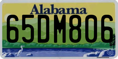 AL license plate 65DM806
