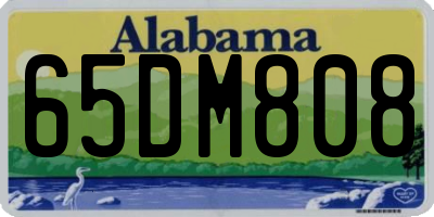 AL license plate 65DM808