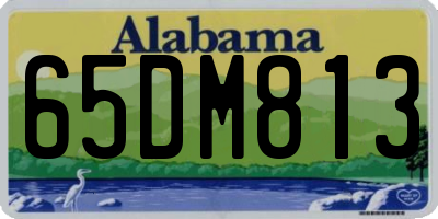 AL license plate 65DM813
