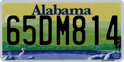 AL license plate 65DM814