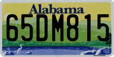 AL license plate 65DM815