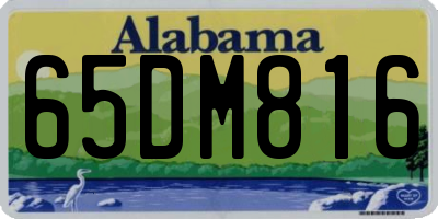 AL license plate 65DM816