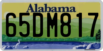 AL license plate 65DM817