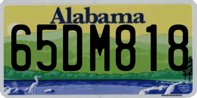 AL license plate 65DM818