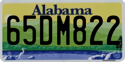 AL license plate 65DM822