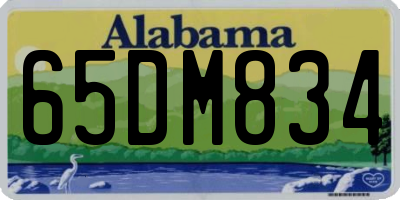 AL license plate 65DM834