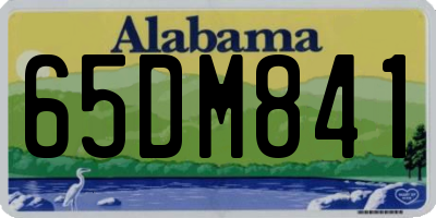 AL license plate 65DM841