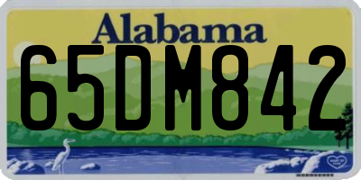 AL license plate 65DM842