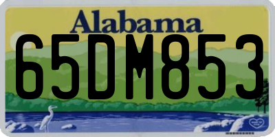 AL license plate 65DM853