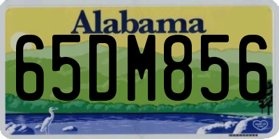 AL license plate 65DM856