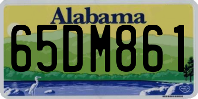 AL license plate 65DM861