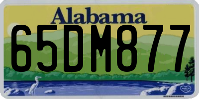 AL license plate 65DM877