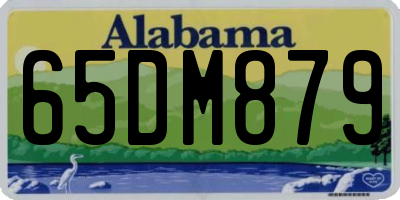 AL license plate 65DM879