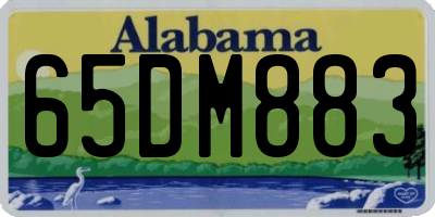 AL license plate 65DM883
