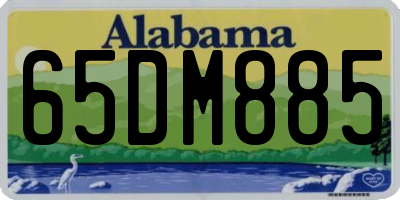 AL license plate 65DM885