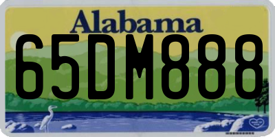 AL license plate 65DM888