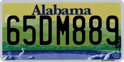 AL license plate 65DM889