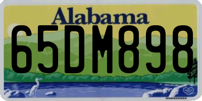 AL license plate 65DM898