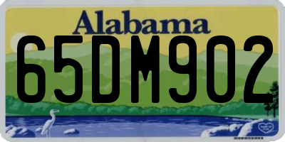 AL license plate 65DM902