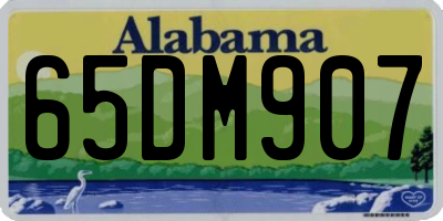 AL license plate 65DM907